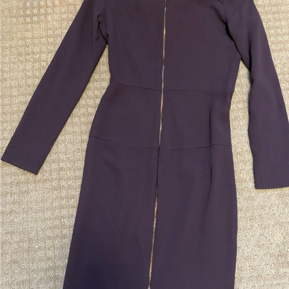 Roland Mouret Purple Long Sleeve Dress - Picture 5 of 6